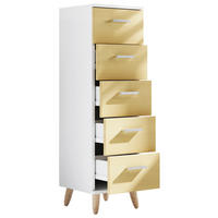 MIDISCHRANK 30/100/30 cm  - Honigeiche/Silberfarben, MODERN, Holzwerkstoff/Kunststoff (30/100/30cm) - MID.YOU