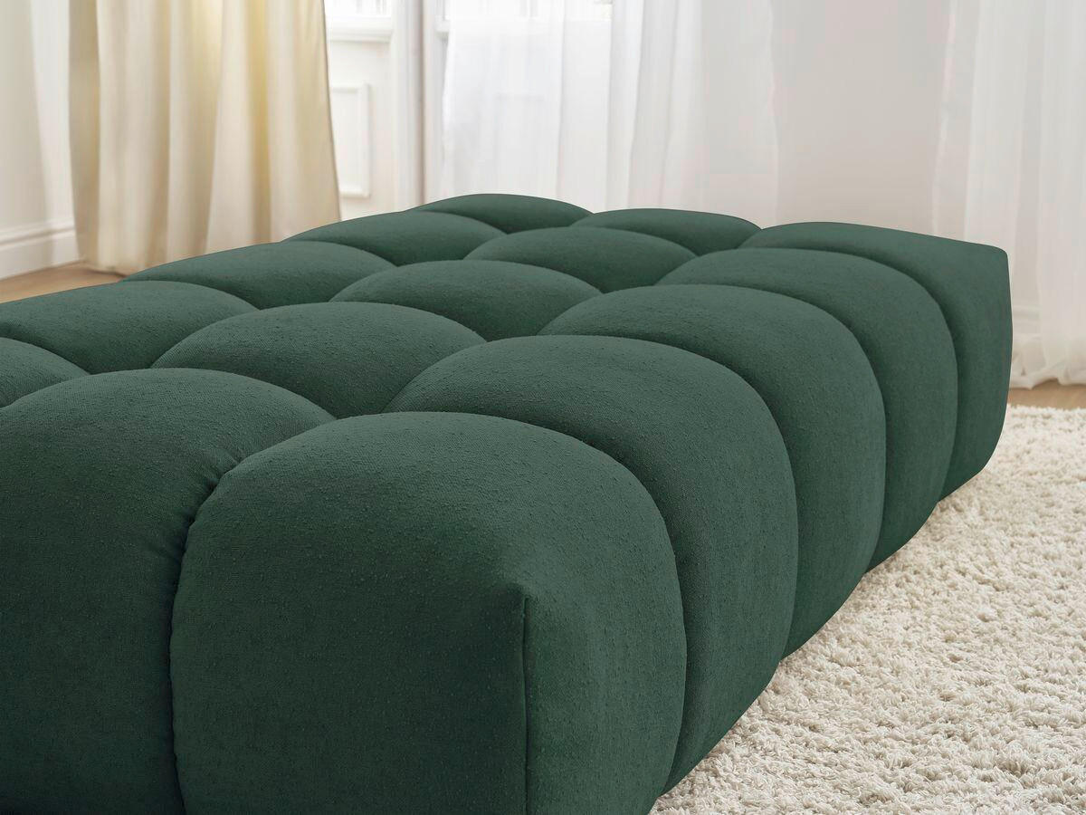 HOCKER EVEREST Struktur Grün  - Schwarz/Grün, MODERN, Kunststoff/Textil (166/100/40cm)