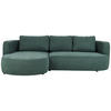 KUTNA GARNITURA tekstil  zelena   - zelena/crna, Design, tekstil/plastika (183/284cm) - Welnova