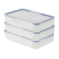 FRISCHHALTEDOSE CLIC & LOCK 1 L  - Blau/Transparent, Basics, Kunststoff (24/16/14cm) - Rotho