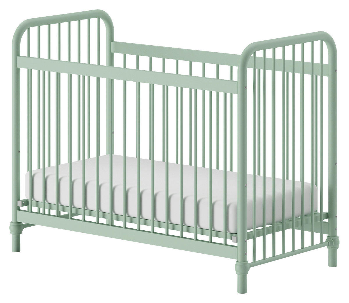 GITTERBETT 60/120 cm  - Grün, ROMANTIK / LANDHAUS, Metall (60/120cm) - Vipack