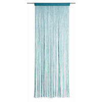 NITASTA ZAVESA UNI, TURKIZNA  prosojno  90/245 cm   - barve petroleja, Konvencionalno, tekstil (90/245cm) - Boxxx