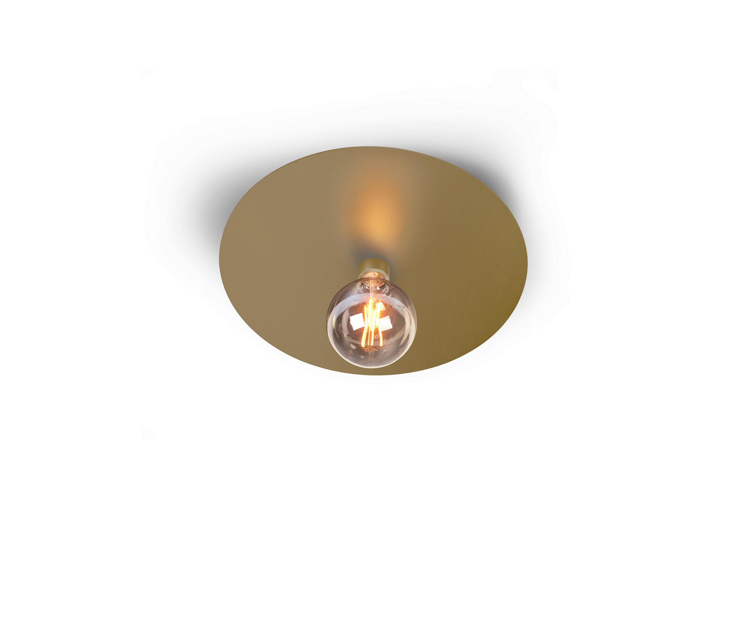 DECKENLEUCHTE Chio 34/6,5 cm   - Goldfarben, Basics, Metall (34/6,5cm) - BOPP