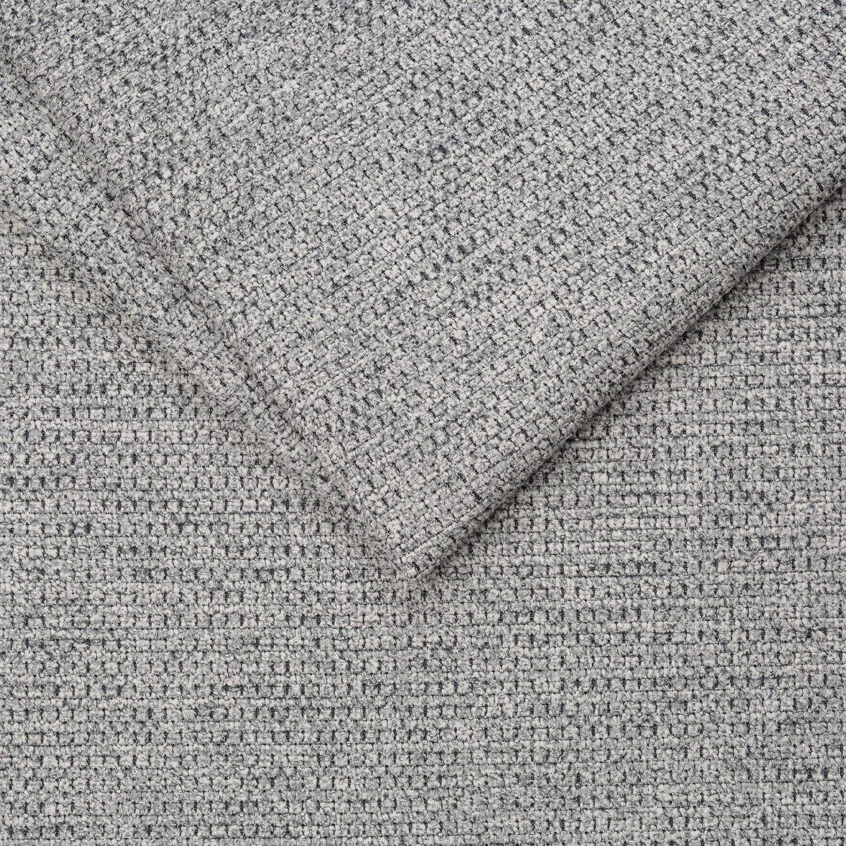 SAROKKANAPÉ textil világosszürke  - világosszürke/fekete, Konventionell, műanyag/textil (268/172cm) - MID.YOU