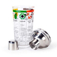 KOZAREC ZA KOKTAJL    - siva, Basics, steklo (9/17,7/9cm) - Kikkerland