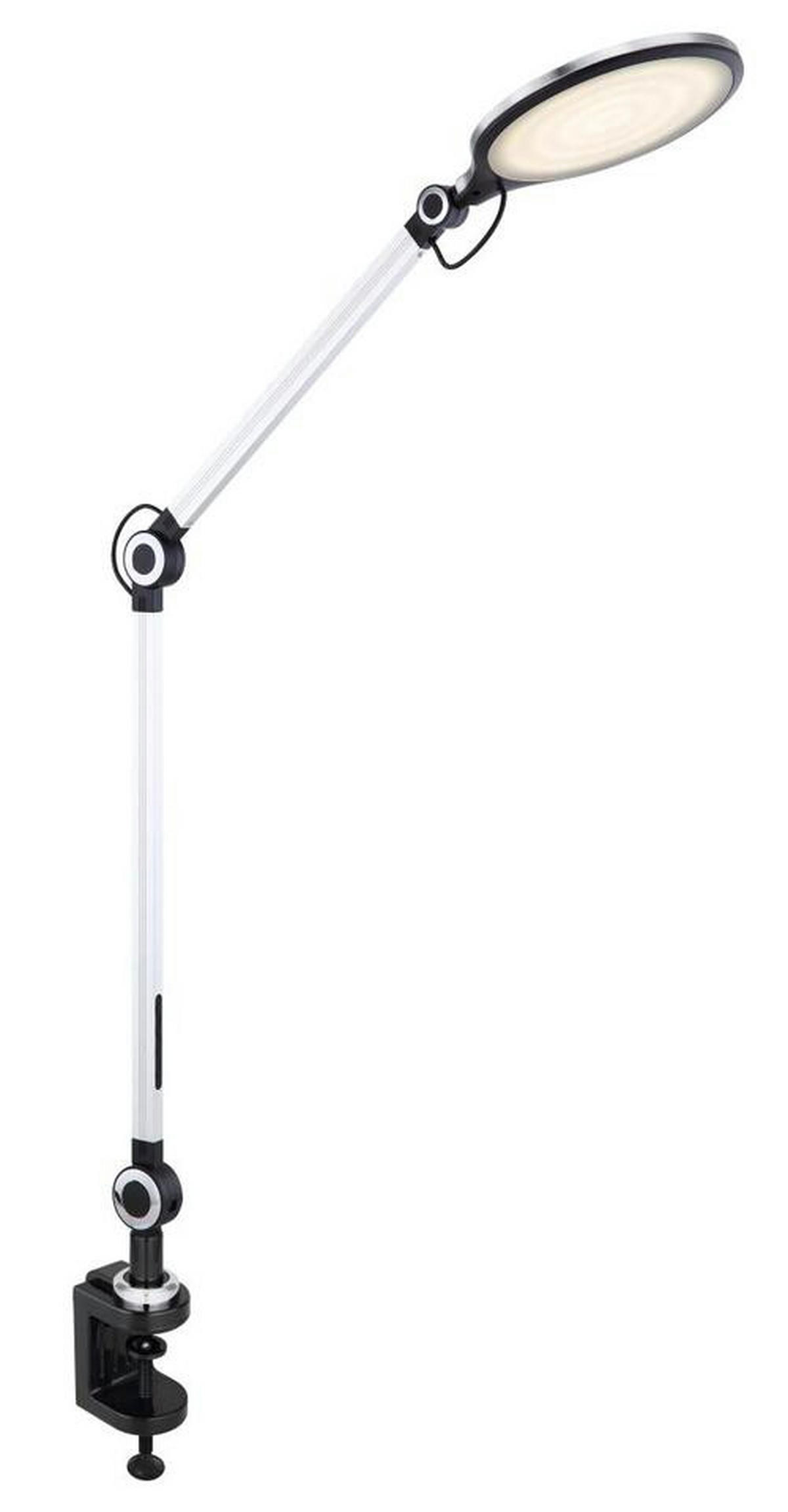 LED-SVETILKA ZA PISALNO MIZO     55,7/20/103,5 cm          - srebrne barve, Design, kovina/umetna masa (55,7/20/103,5cm) - Globo