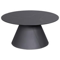 COUCHTISCH in Metall, Glas, Keramik 80/80/38 cm  - Anthrazit/Schwarz, Design, Glas/Keramik (80/80/38cm) - Dieter Knoll