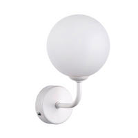 WANDLEUCHTE 12/10/21 cm   - Weiß, KONVENTIONELL, Glas/Metall (12/10/21cm)