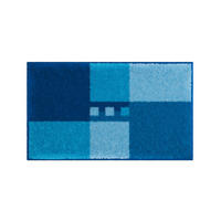 BADEMATTE Blau 65/115 cm  - Blau, Basics, Kunststoff/Textil (65/115cm) - Grund