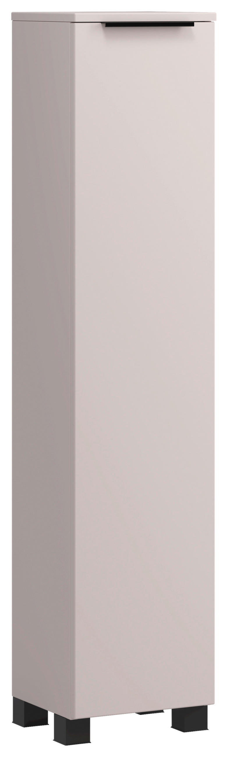 MIDISCHRANK 30/130/35 cm  - Kaschmir/Schwarz, MODERN, Holzwerkstoff/Kunststoff (30/130/35cm) - Held