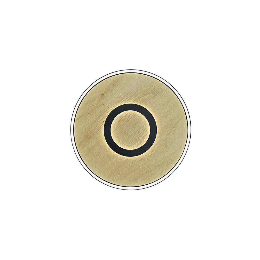 LED-DECKENLEUCHTE Heloise 63,7/3,8 cm   - Alteiche, Natur, Holz (63,7/3,8cm) - Herzblut