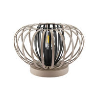 TISCHLEUCHTE Melina 25/19 cm   - Sandfarben/Beige, Design, Metall (25/19cm) - Novel