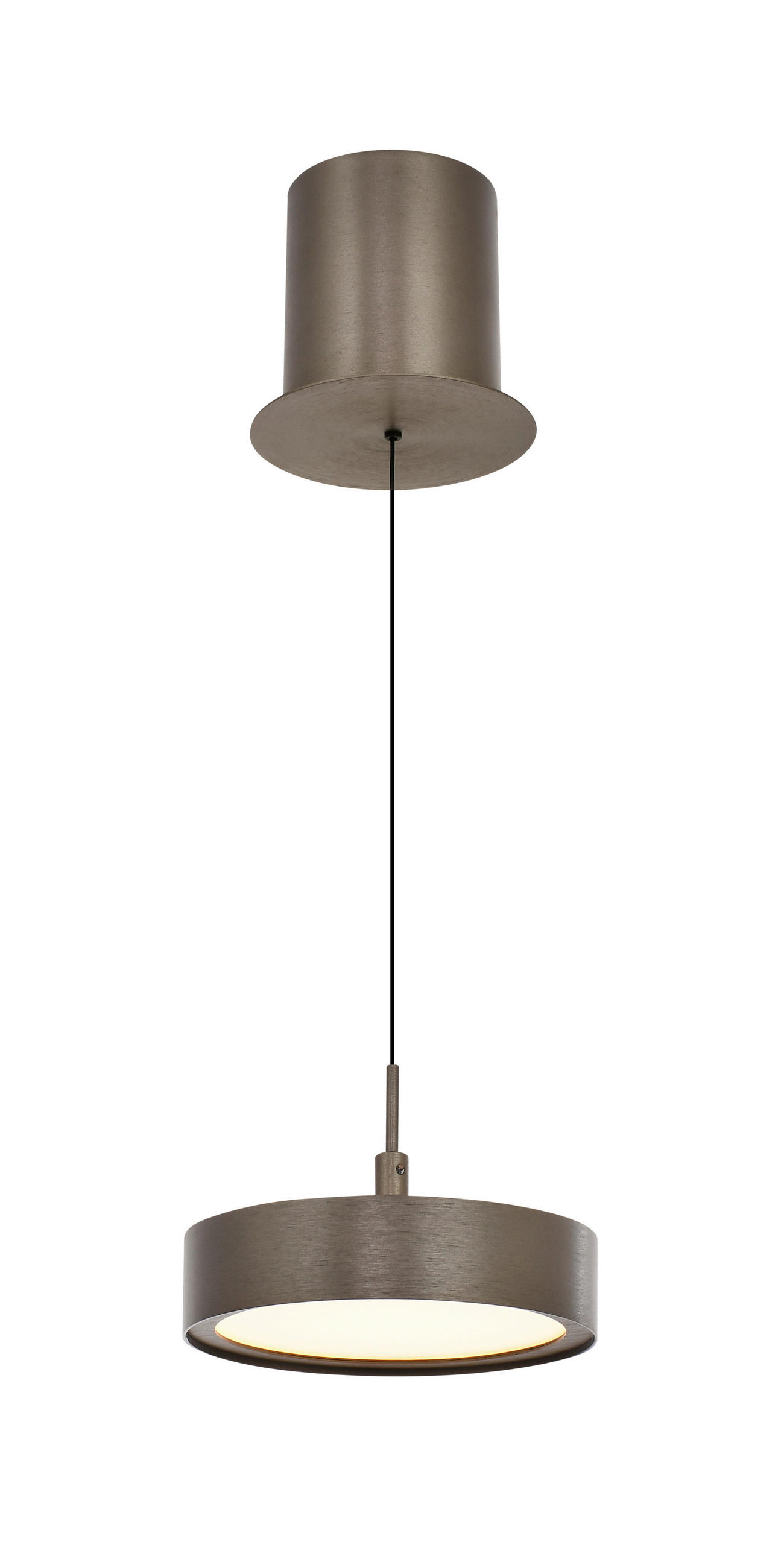 LED-HÄNGELEUCHTE Valensole 17,5/150/17,5 cm  - Bronzefarben, Design, Metall (17,5/150/17,5cm)