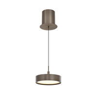 LED-HÄNGELEUCHTE Valensole 17,5/150/17,5 cm  - Bronzefarben, Design, Metall (17,5/150/17,5cm)