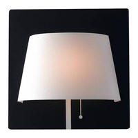 LED-WANDLEUCHTE 8,7/25/25 cm   - Schwarz/Weiß, Design, Textil/Metall (8,7/25/25cm)