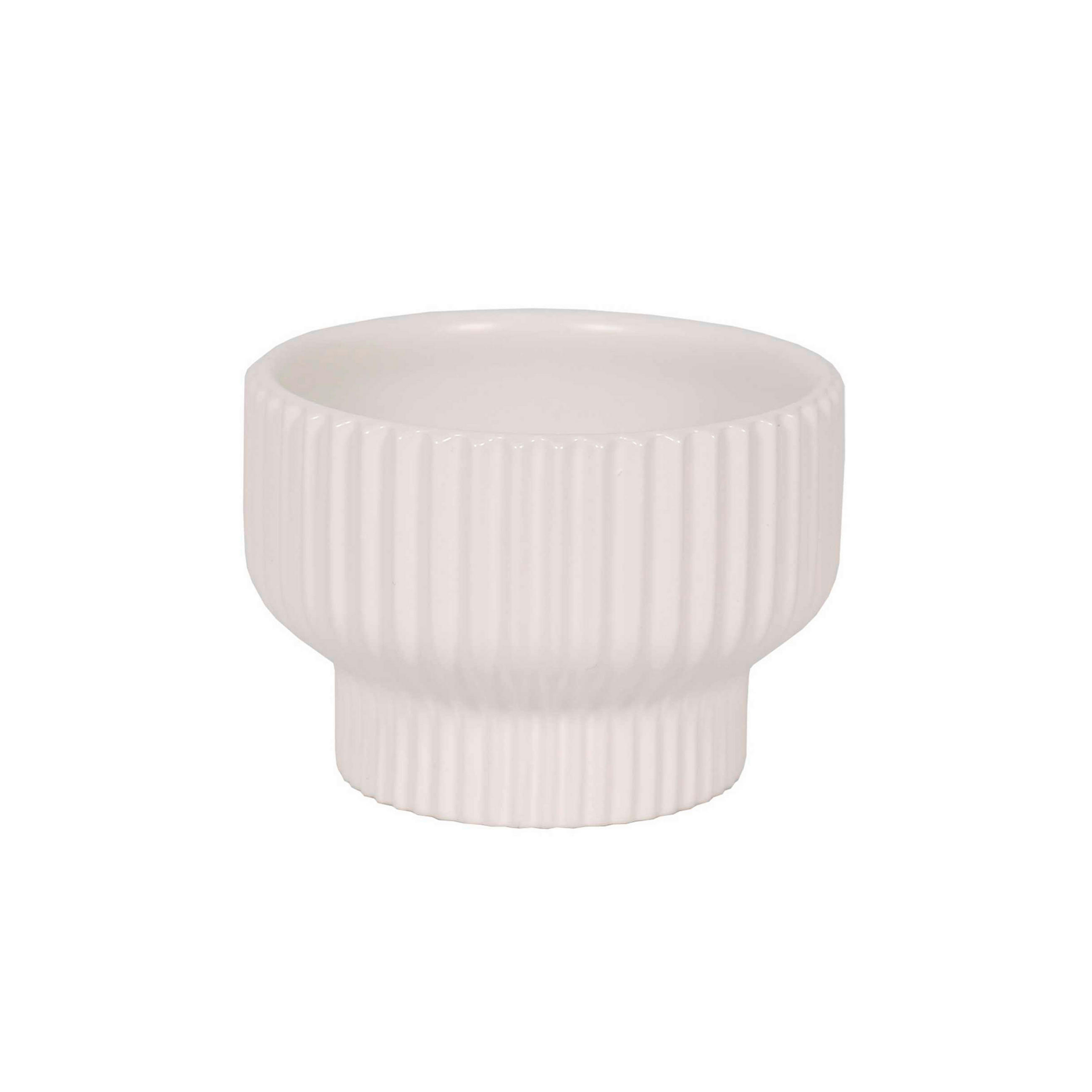 VASE 10 cm  - Weiß Hochglanz, LIFESTYLE, Keramik (10/15cm) - Ambia Home