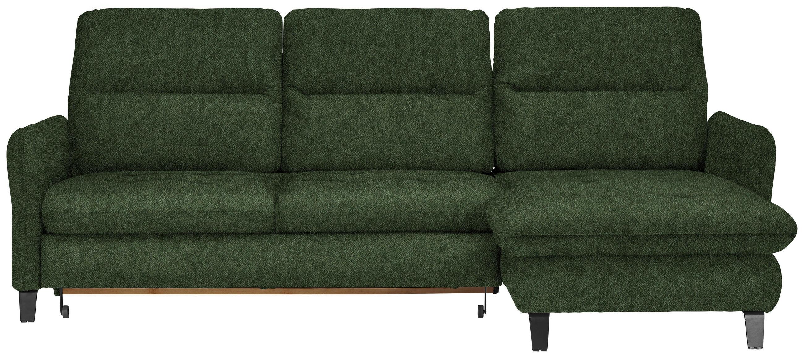 Freisteller von Livetastic ECKSOFA Olivgrün Flachgewebe.