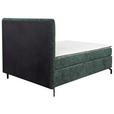 BOXSPRINGBETT 140/200 cm  in Dunkelgrau  - Dunkelgrau/Schwarz, Design, Textil/Metall (140/200cm) - Esposa