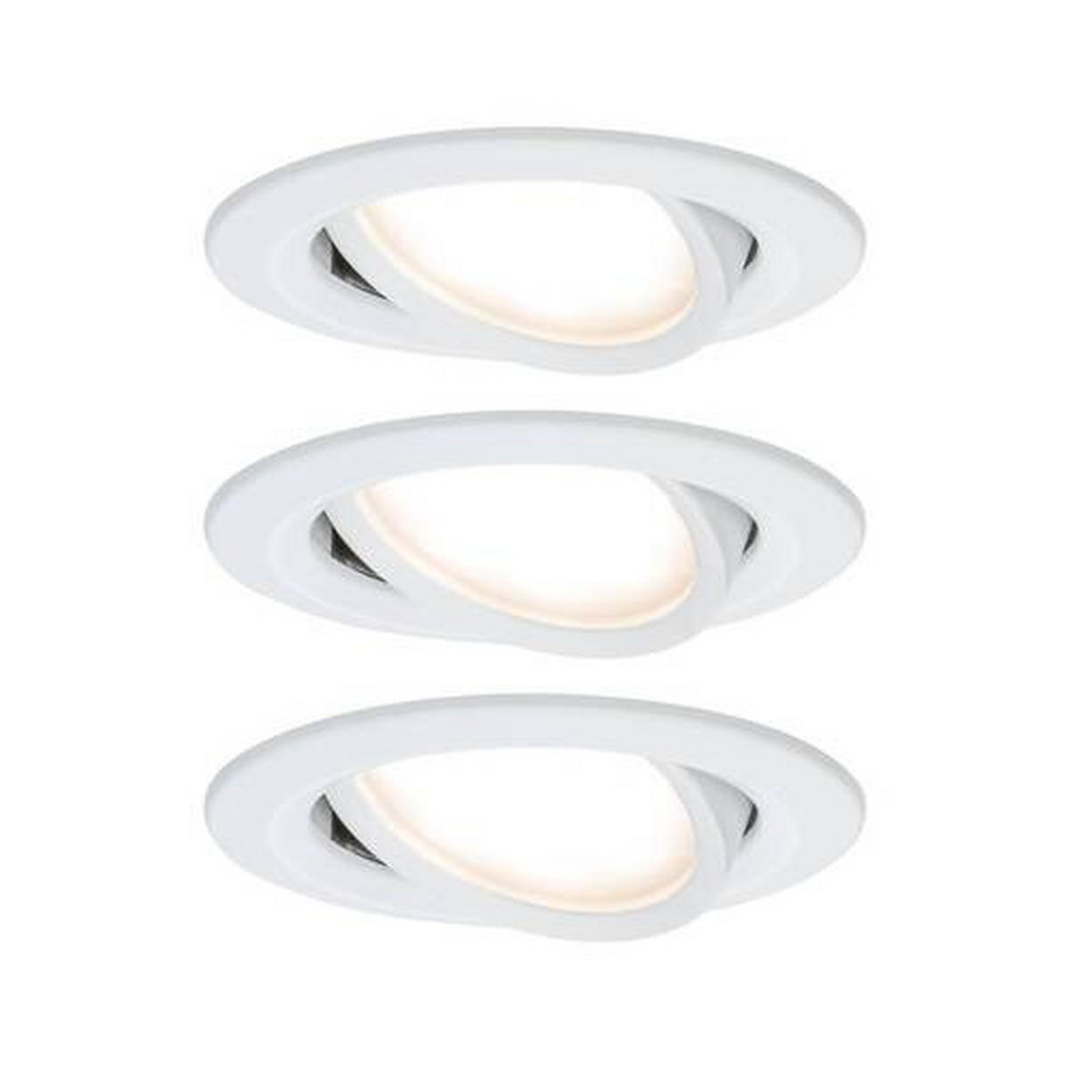 DECKENLEUCHTE 8,4 cm  - Alufarben/Weiß, Basics, Metall (8,4cm) - Paulmann