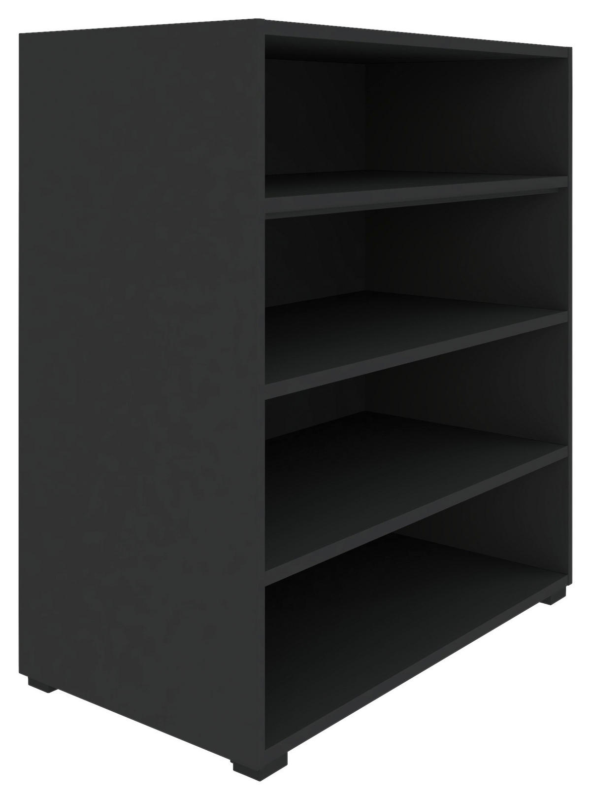 POLC 91/90/40 cm antracit  - fekete/antracit, Konventionell, műanyag/faalapú anyag (91/90/40cm) - Hom`in