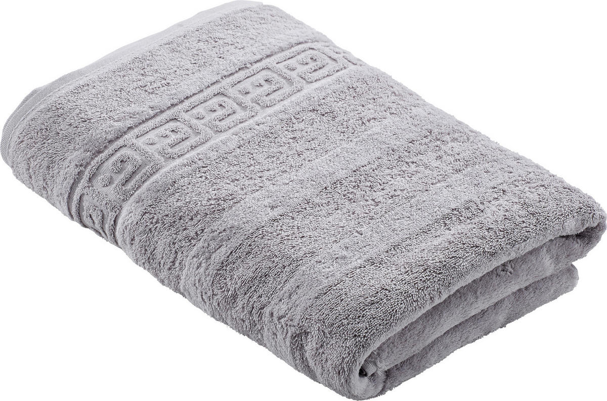 DUSCHTUCH 80/160 cm  - Silberfarben, Basics, Textil (80/160cm) - Cawoe