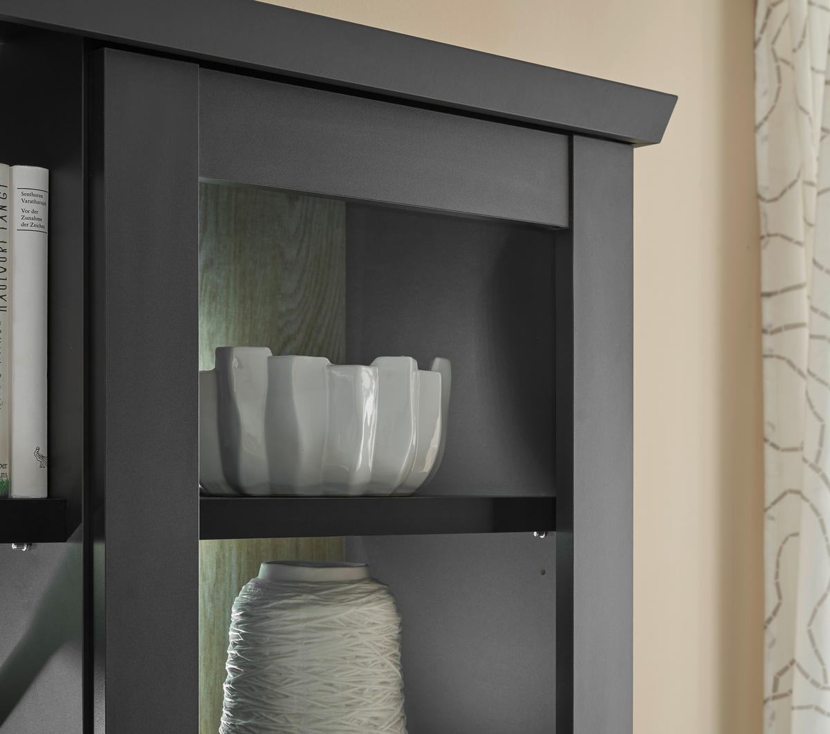 BUFFET 158/201/42 cm  in  - Eichefarben/Messingfarben, Design, Holzwerkstoff/Metall (158/201/42cm) - MID.YOU