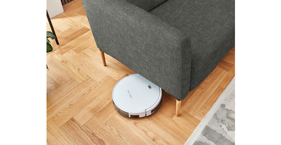 ECKSOFA  in Flachgewebe Grau  189/236 cm  - Eichefarben/Grau, Design, Holz/Textil (189/236cm) - Valnatura