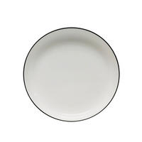 DESSERTTELLER Schwarz, Weiß 20,8 cm Oslo  - Schwarz/Weiß, Design, Keramik (20,8cm) - Novel