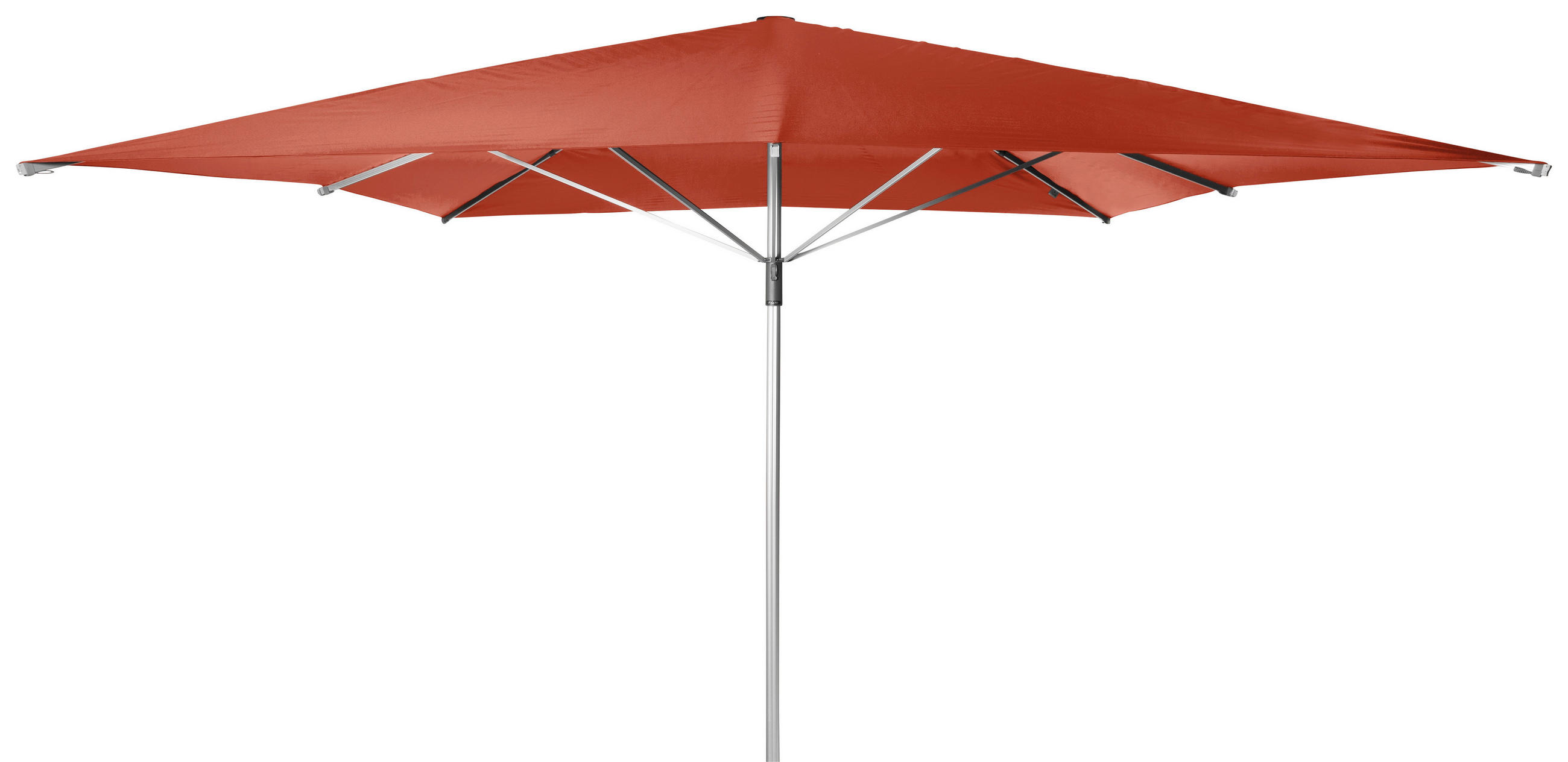 SONNENSCHIRM 400x400 cm Terracotta  - Terracotta/Alufarben, Basics, Textil/Metall (400/400cm) - Doppler