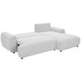 ECKSOFA Creme Webstoff  - Creme/Schwarz, MODERN, Kunststoff/Textil (265/175cm) - Carryhome