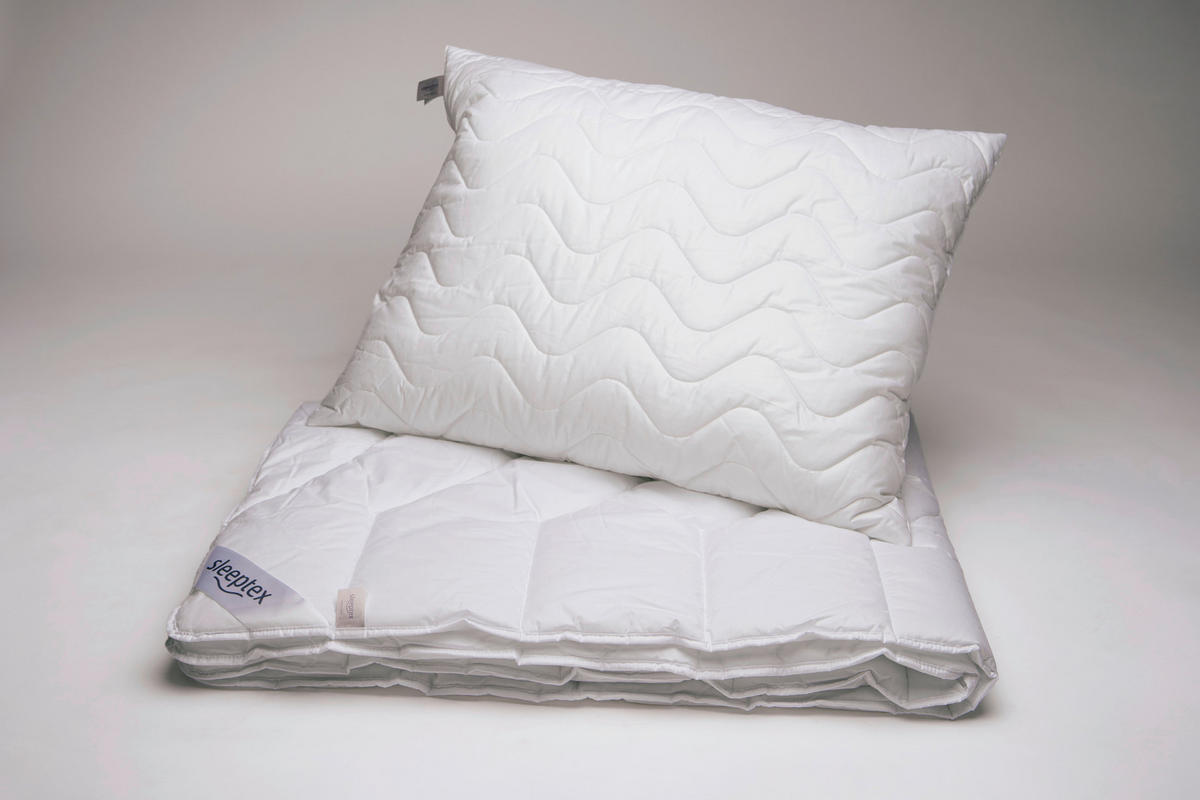 POSTEĽNÁ SADA, 140/200 cm - biela, Basics, textil (140/200cm) - Sleeptex