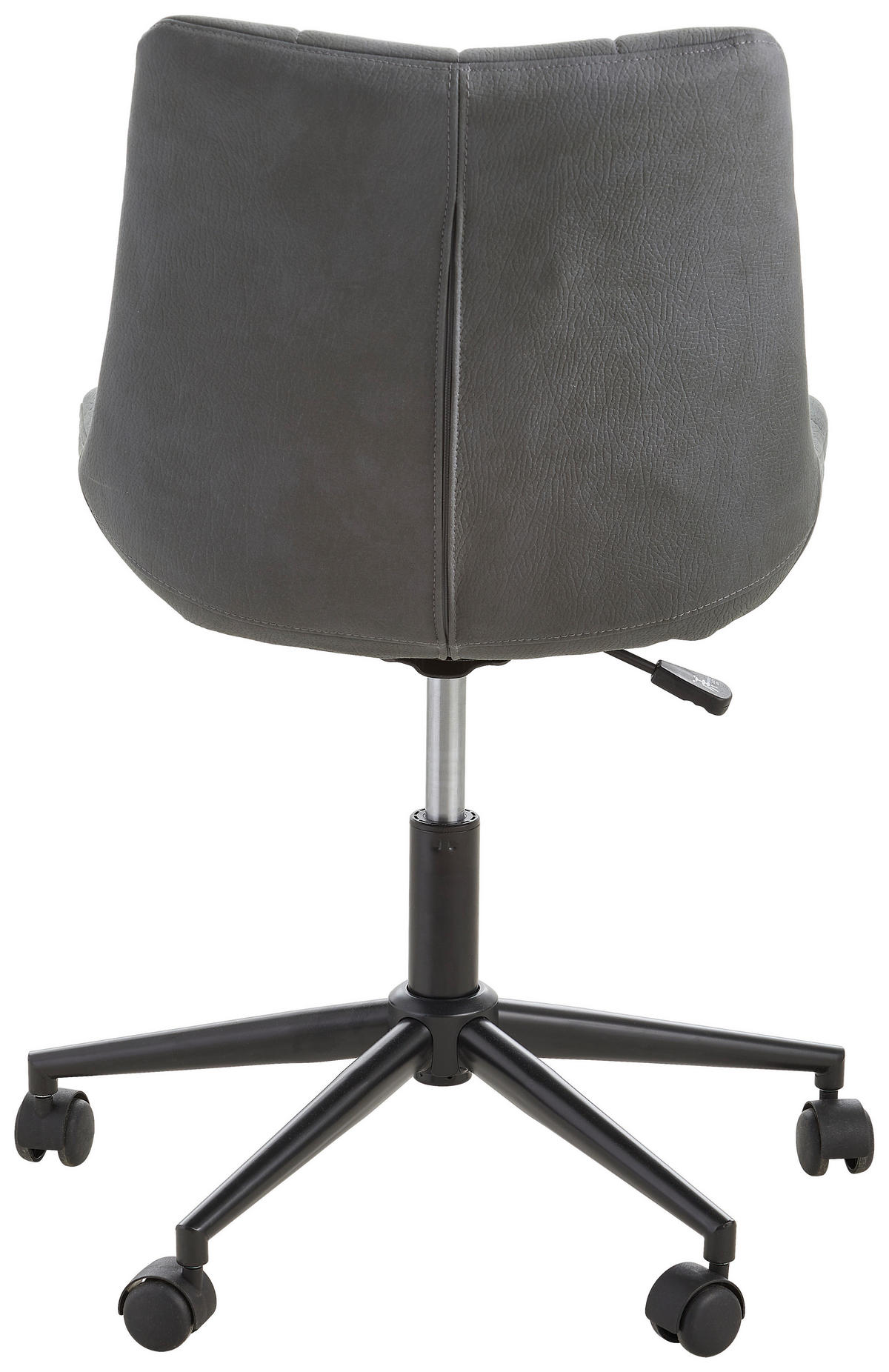 OTOČNÁ ŽIDLE, šedá, černá - šedá/černá, Konvenční, kov/textil (65/80-90/62cm) - Carryhome