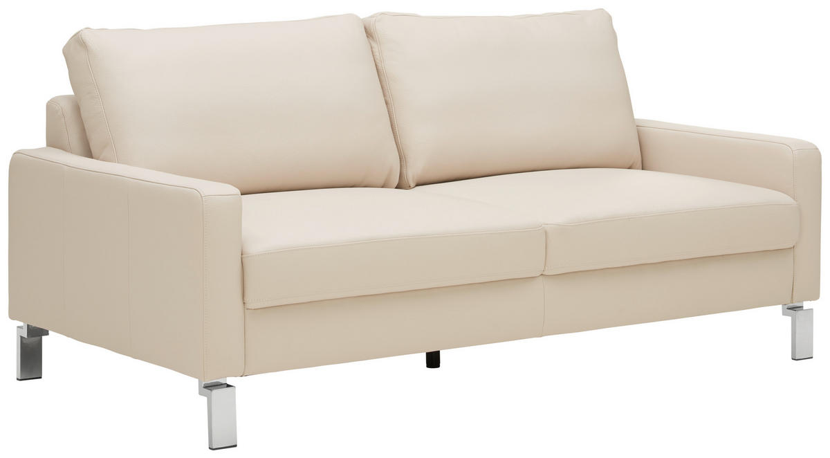 Lubra Living 2-Sitzer Heimkino-Sofa mit Getränkehalter & Ablagefach Samt  Beige