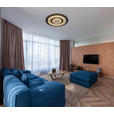 DECKENLEUCHTE 40 W 48/5,2 cm - Champagner/Dunkelbraun, Design, Holz/Kunststoff (48/5,2cm) - Novel