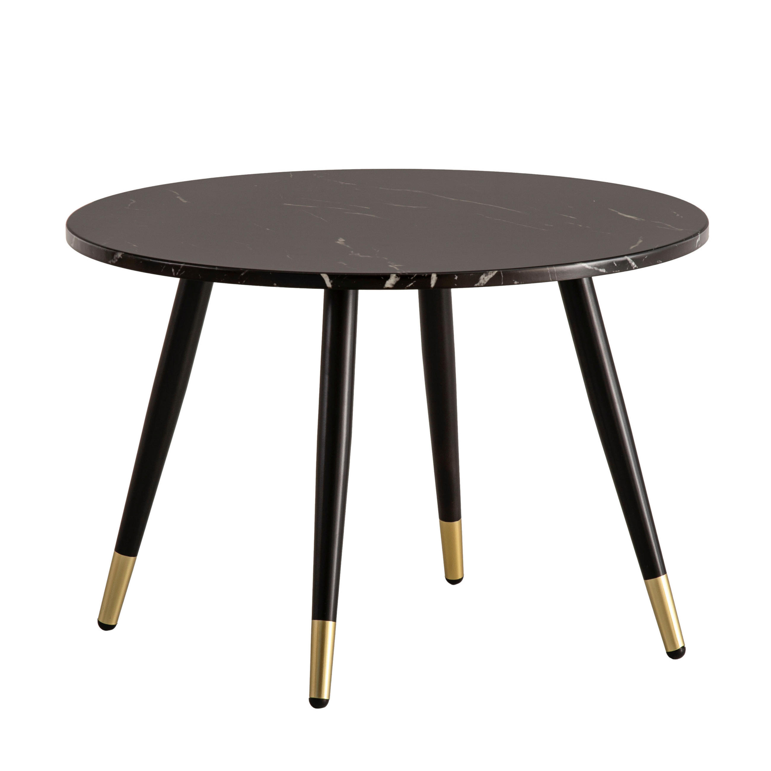 COUCHTISCH in Holzwerkstoff 60/60/41 cm  - Goldfarben/Schwarz, Design, Holzwerkstoff/Metall (60/60/41cm) - MID.YOU