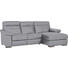 WOHNLANDSCHAFT Echtleder - Schwarz/Grau, Design, Leder/Holz (264/162cm) - Natuzzi Editions