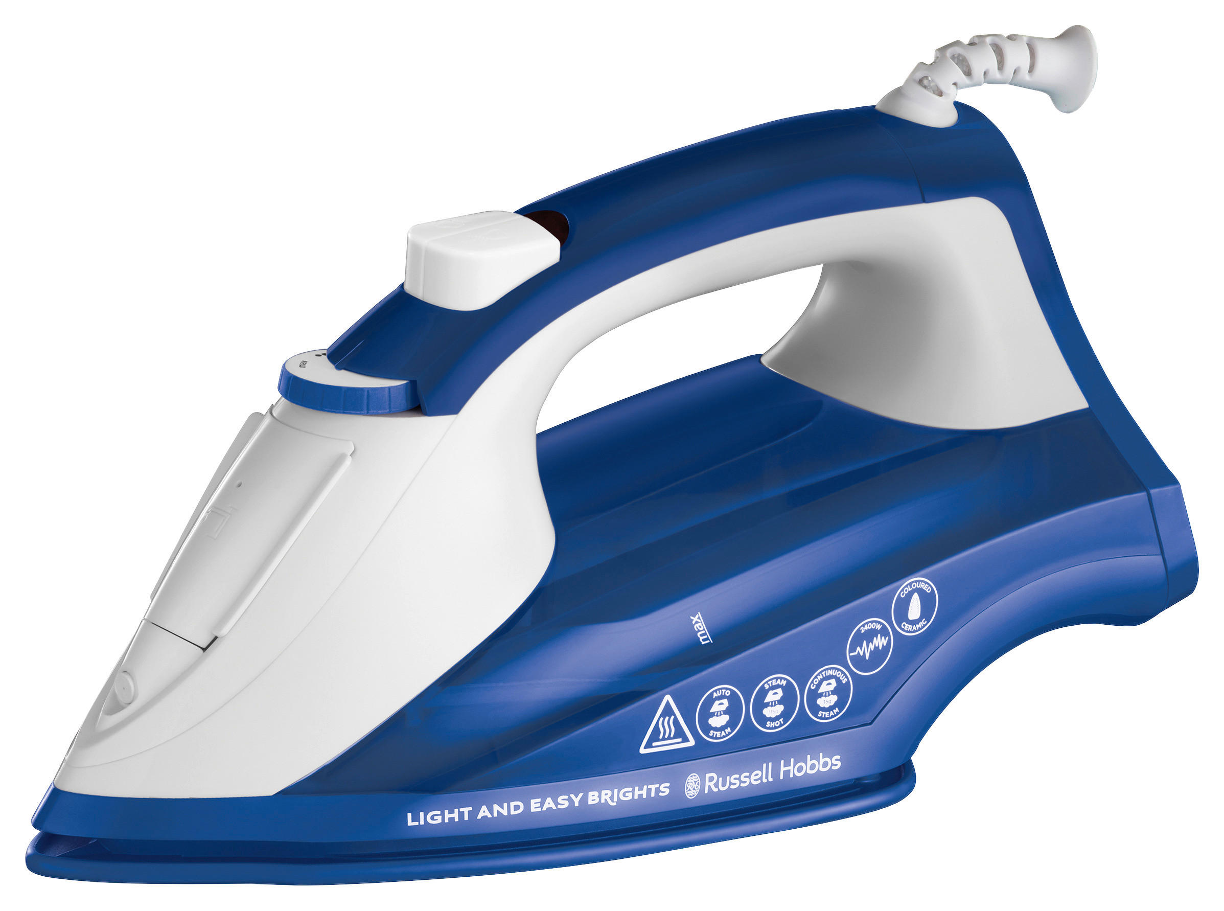 DAMPFBÜGELEISEN  Light & Easy Brights 26483-56  - Blau, Basics, Keramik/Kunststoff (11,4/13,9/27,4cm) - Russell Hobbs