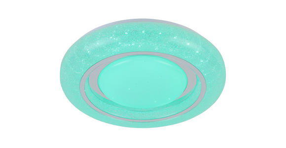LED-DECKENLEUCHTE 38/7 cm - Chromfarben/Weiß, Trend, Kunststoff/Metall (38/7cm) - Novel