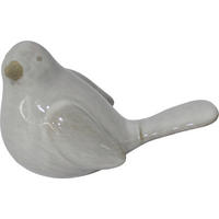 OKRASNA PTICA - bela, Trendi, keramika (13,5/7,8/8,5cm)