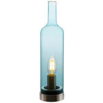 TISCHLEUCHTE - Blau, Trend, Glas/Metall (8,5/33cm) - Boxxx