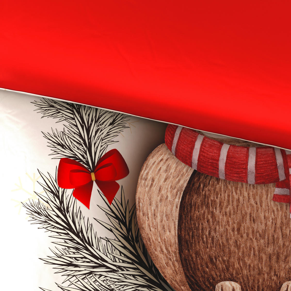 POSTELJINA SA DVA LICA Christmas Collection 140/200 cm saten  - Osnovno, tekstil (140/200cm) - X-Mas