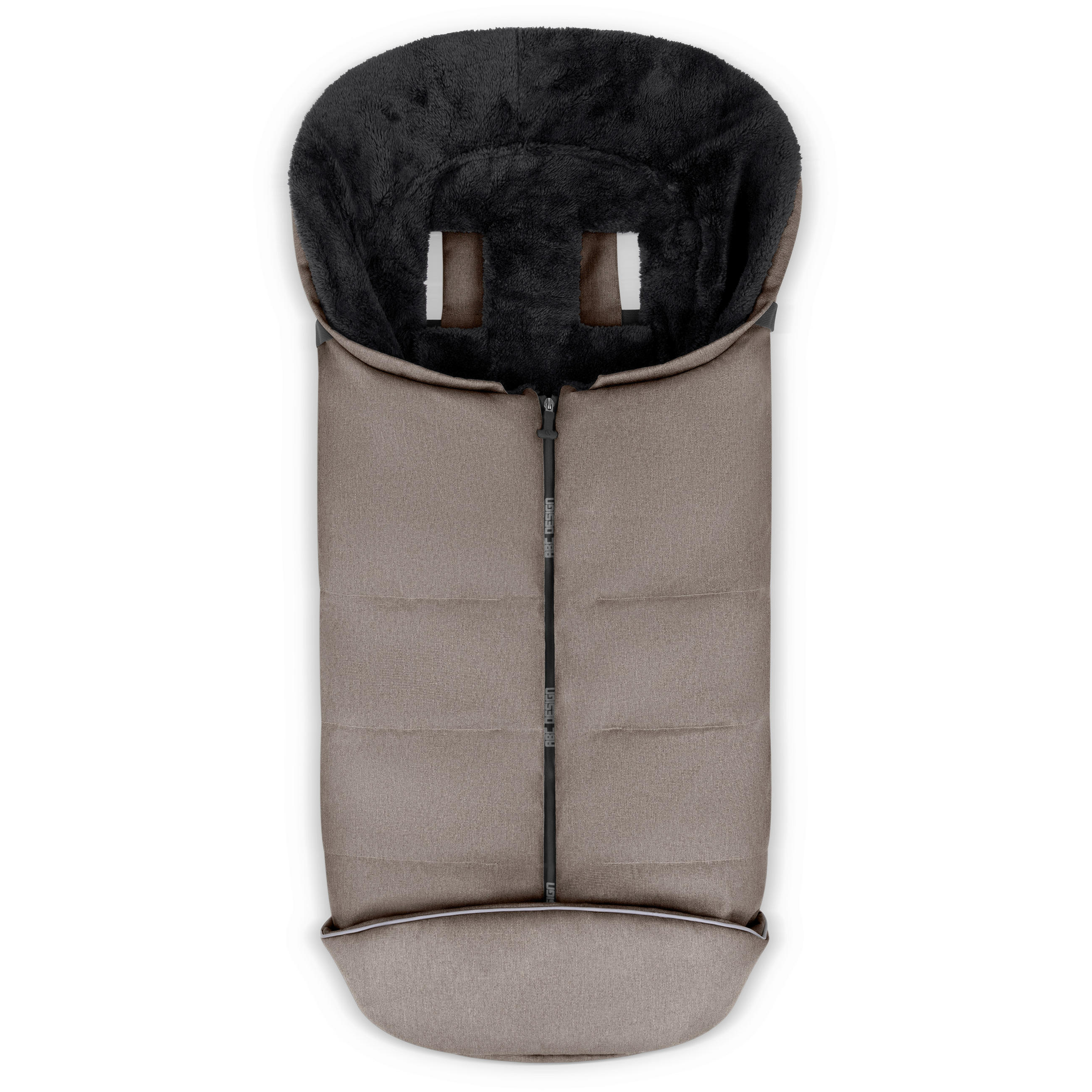 ABC Design FUßSACK Winterfußsack Graubraun 47x8x98 cm