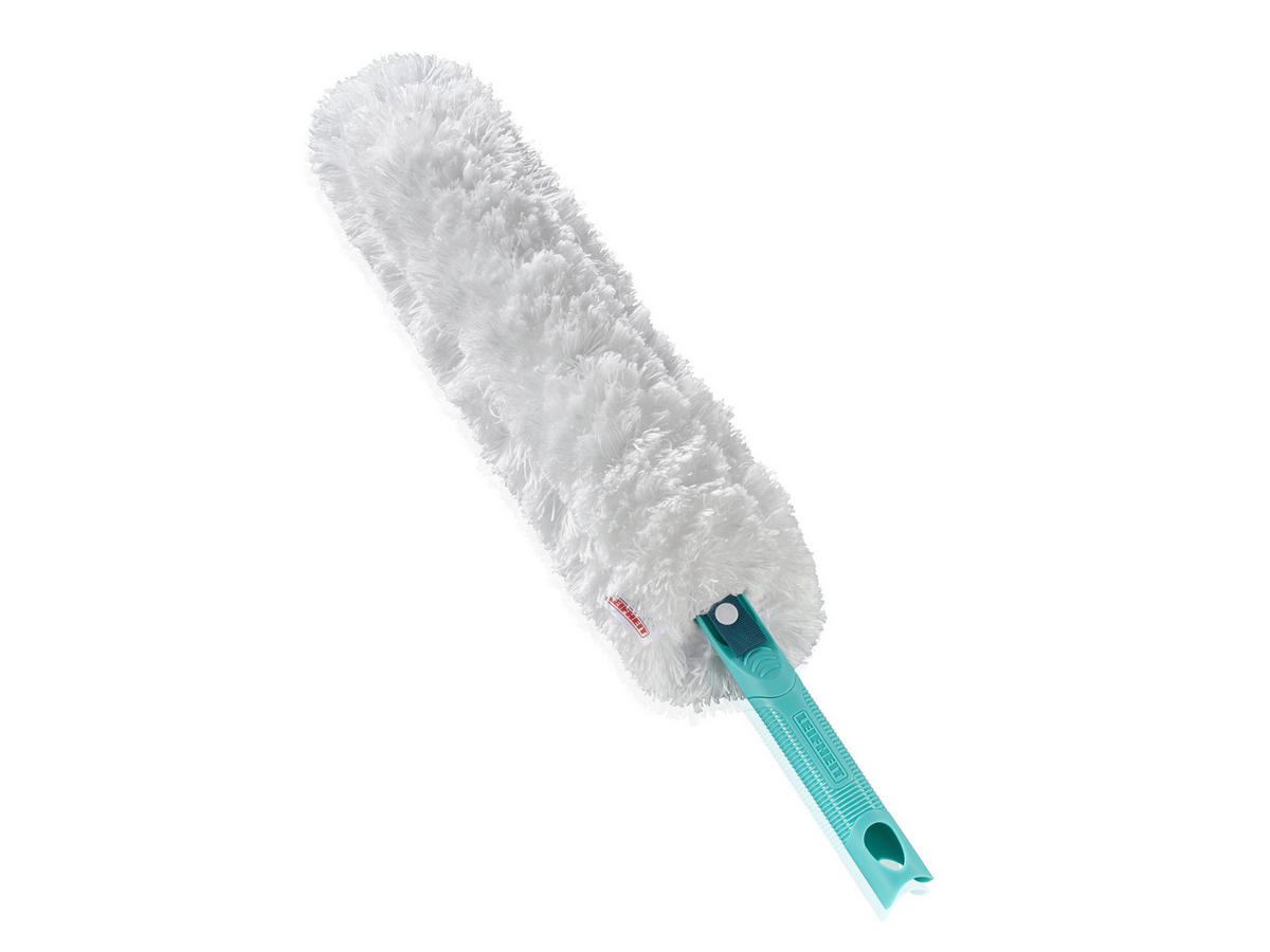 STAUBWEDEL - Türkis/Weiß, KONVENTIONELL, Kunststoff/Textil (55/12/3cm) - Leifheit