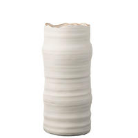 VASE  - Weiss, Basics, Keramik (15/15/31,5cm) - Ambia Home