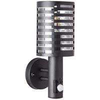 ZUNANJA STENSKA SVETILKA   12,7/32,7/16,2 cm            - črna, Konvencionalno, kovina/umetna masa (12,7/32,7/16,2cm)