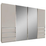 SCHWEBETÜRENSCHRANK  in Champagner  - Chromfarben/Champagner, Design, Glas/Holzwerkstoff (330/217/67cm) - Novel