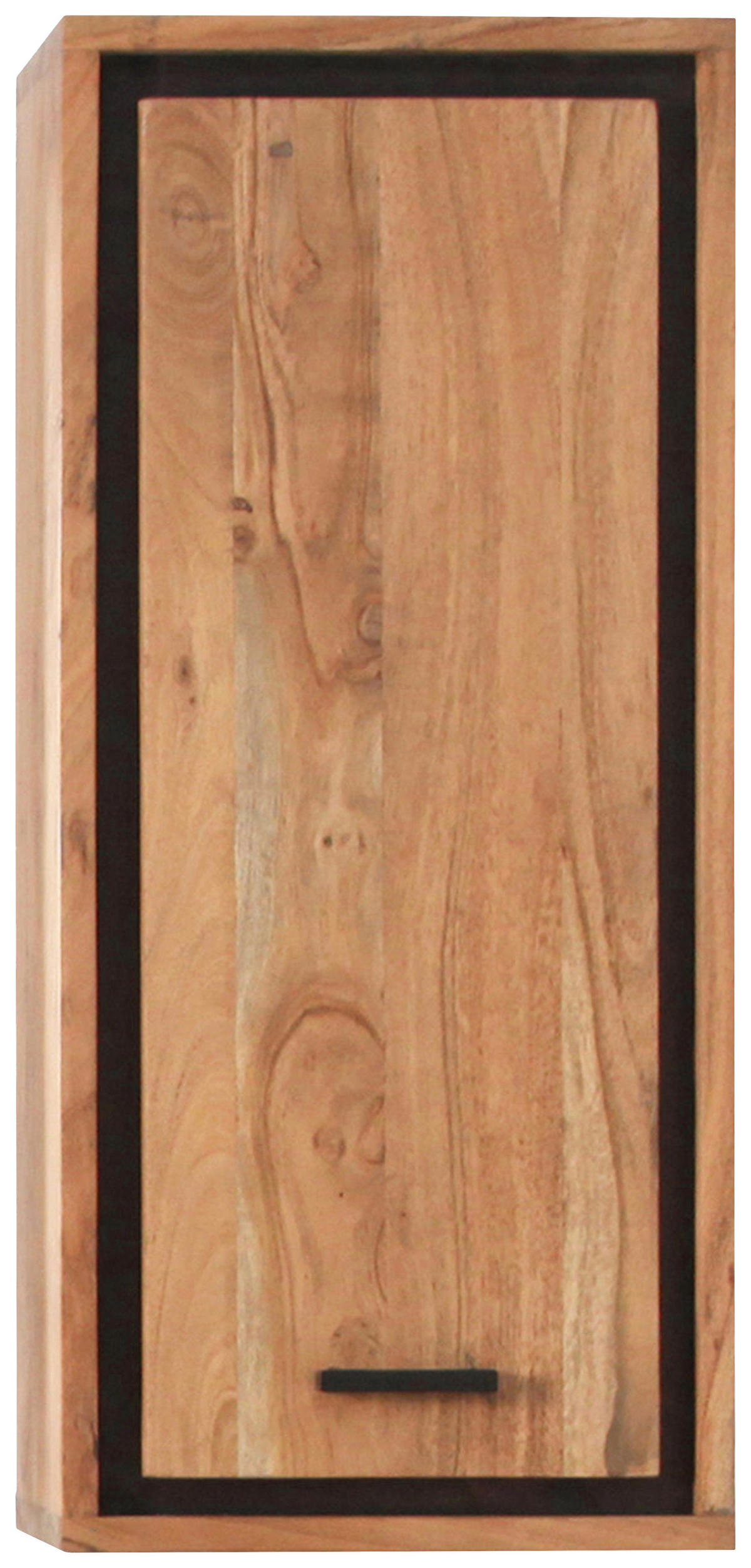 HÄNGESCHRANK 30/70/20 cm  - Schwarz/Akaziefarben, KONVENTIONELL, Holz/Metall (30/70/20cm) - Landscape