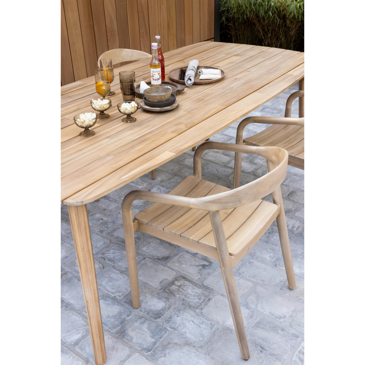 GARTENTISCH 215/90/76 cm Holz rechteckig  - Naturfarben, MODERN, Holz (215/90/76cm) - Livetastic
