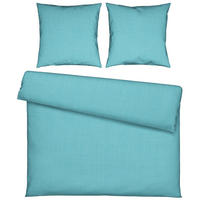 BETTWÄSCHE GENTANO Musselin 200/200 cm  - Hellblau, Basics, Textil (200/200cm) - Novel