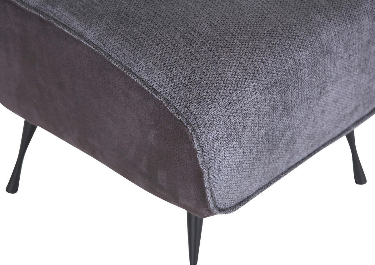 PALL i textil grå, mörkgrå  - mörkgrå/svart, Design, metall/textil (60/49/53cm)